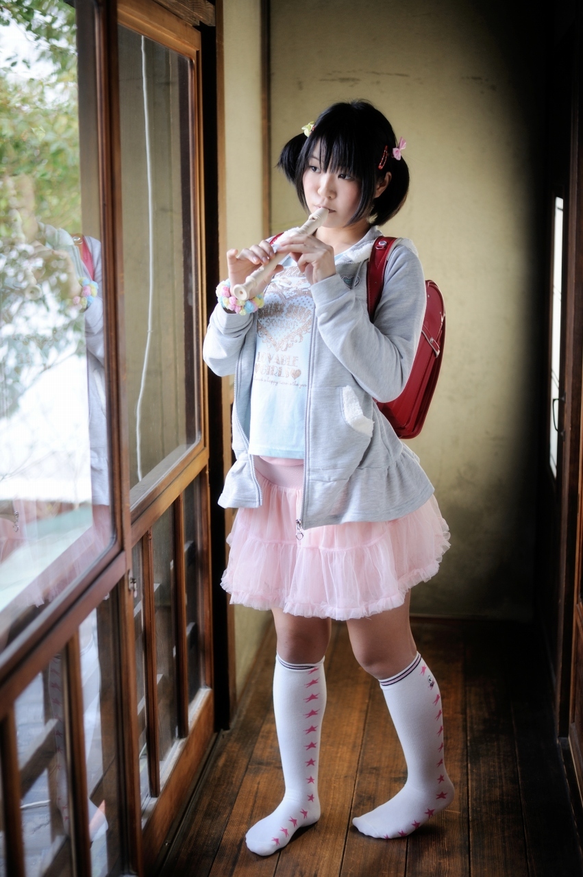 [Cosplay] Hot Flute Student - Pigtails & Perfect Ass